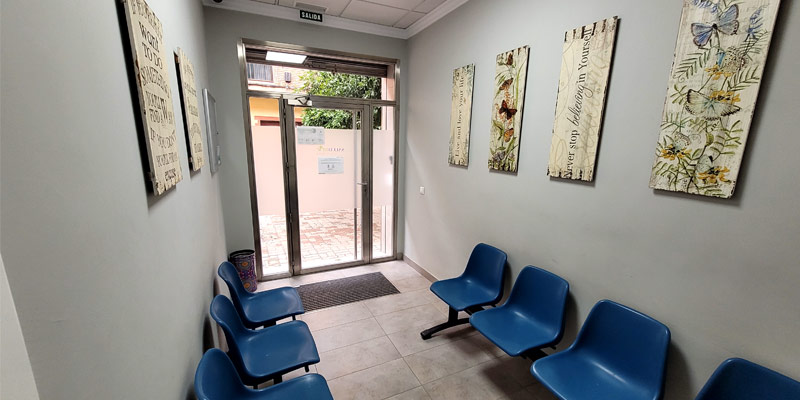 sala de espera clinica podologia